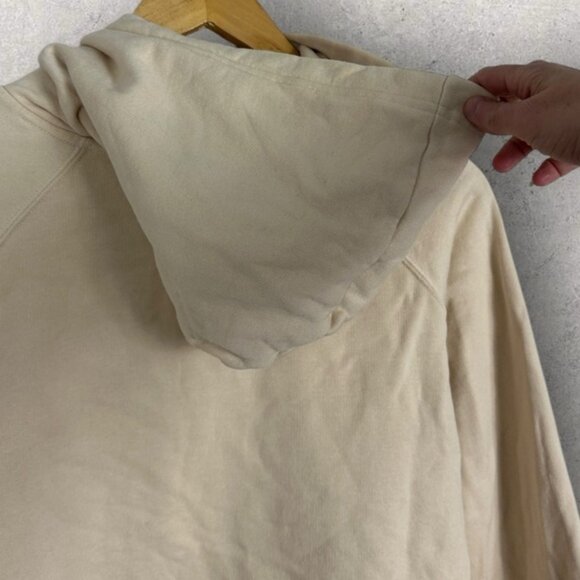 Sezane Lexi Sweatshirt Cream Hoodie Organic Cotton Size Medium French Minimalist - Picture 8 of 16